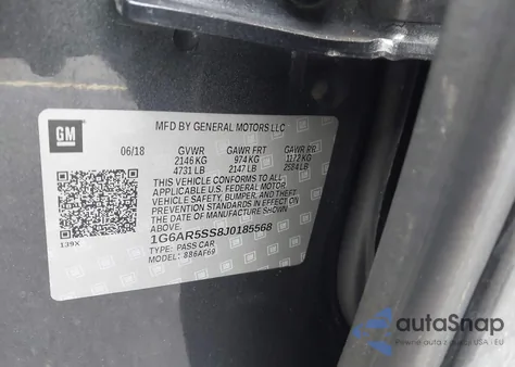 2018 Cadillac Cts Luxury from USA, damaged, VIN 1G6AR5SS8J0185568